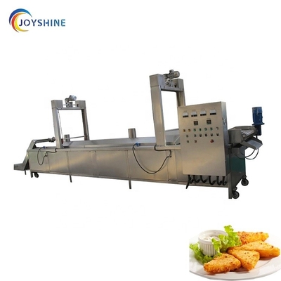 Hotels Industrial Automatic Fryer for Frying Potato Chips and Peanuts in Double Tanks