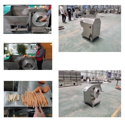 220V 380V Electric French Fries And Potato Chips Cutting Machine