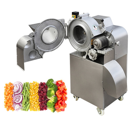 110 KG Industrial Vegetable Fruit Ginger Potato Carrot Dicing Slicing Cube Cutting Machine