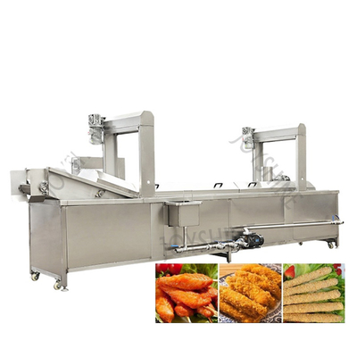 500kg/H 800kg Gas Fryer For Continuous Oil Water Separation And Frying