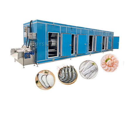 Frozen Vegetables Processing Line Tunnel Freezer 1000kg/H Chicken Freezer