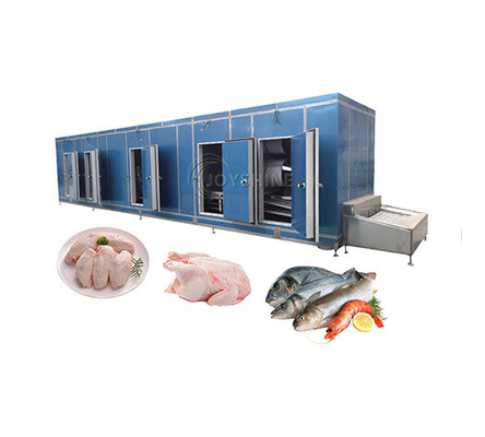 Frozen Vegetables Processing Line Tunnel Freezer 1000kg/H Chicken Freezer