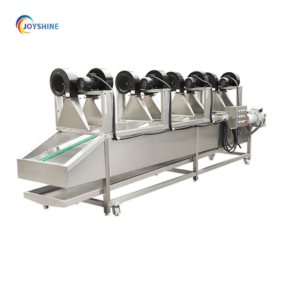 Industrial Mesh Belt Vegetable Dewatering Air Drying Line With 420KG Capacity