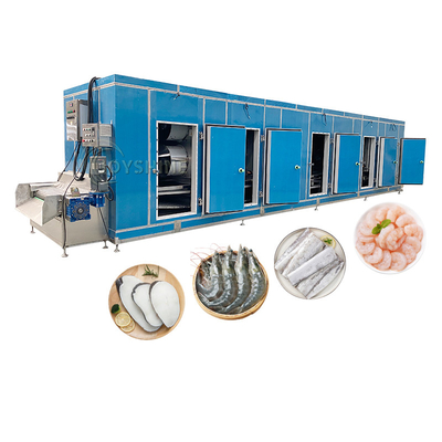 Customized Tunnel Fast Freezing Machine for Fruit and Vegetable Seafood Poultry Parts