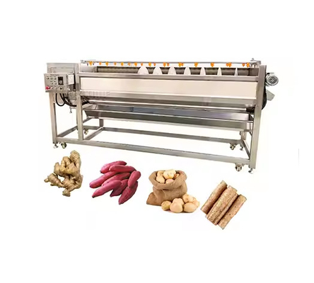 Fully Automatic Spiral Roller Washing And Peeling Machine