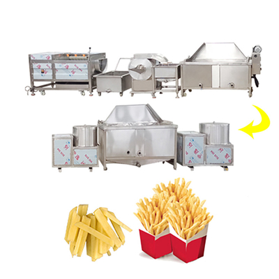Semi-Automatic Frozen French Fries Production Line for Easy Operation and Maintenance