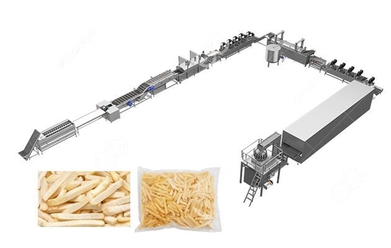 Fully Automatic Potato Chips & French Fries Production Line for Industrial Use