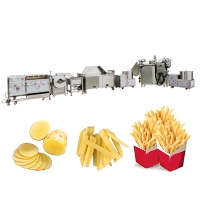 Semi-Automatic Frozen Potato French Fries Production Line for Fruit Processing Market