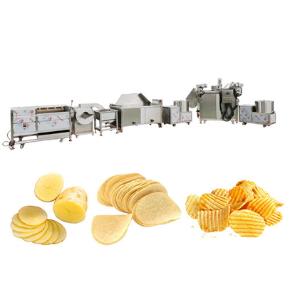 Machinery Function 5500 KG Semi-automatic French Fries Production Line for Potato Chips