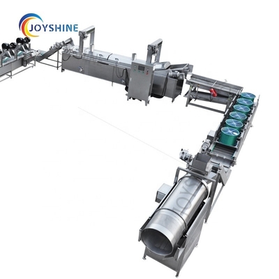 220V/380V 300kg 500kg 200kg Potato Chips Plant Cost Automatic French Fries Production Line