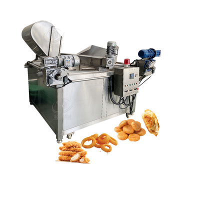 220V 380V Food Deep Fryer Machine For Automatic Cassava Frying Of Potato Chips